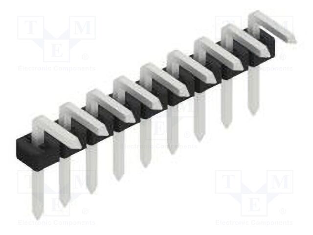 Connector: pin strips; pin header; male; PIN: 9; 2mm; THT; 1x9; 100V