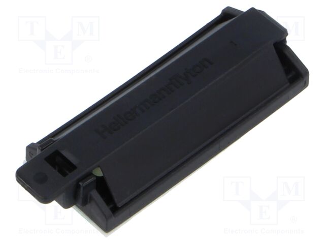 Self-adhesive cable holder; polyamide; black