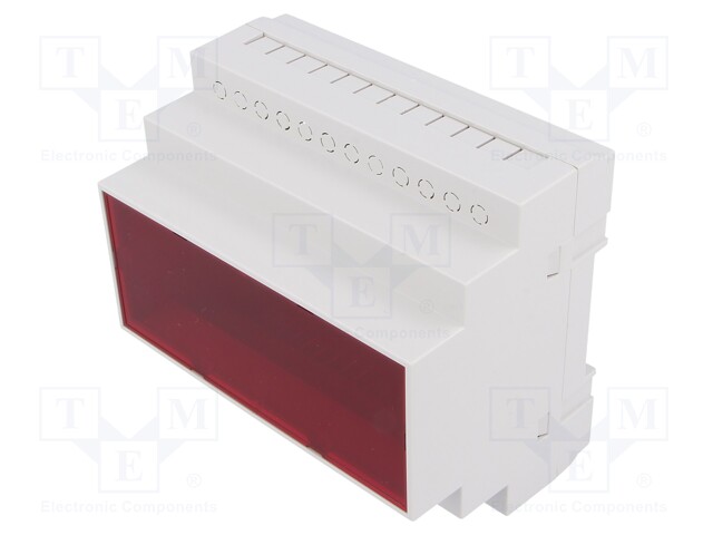 Enclosure: for DIN rail mounting; Y: 90mm; X: 104mm; Z: 65mm; ABS