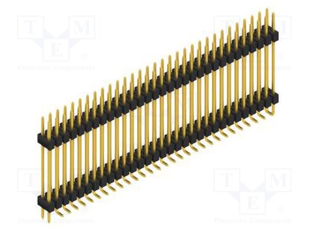 Connector: pin strips; pin header; male; PIN: 62; 2.54mm; SMT; 2x31