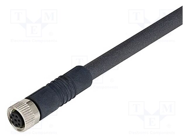 Connection cable; D41D; IP67; -25÷65°C; 2m; PIN: 8; female