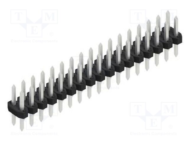Connector: pin strips; pin header; male; PIN: 34; 2mm; THT; 2x17