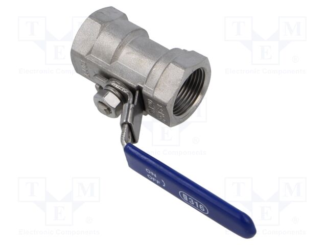 Ball valve; max.65bar@<100°C; 1.4408 stainless steel; G316