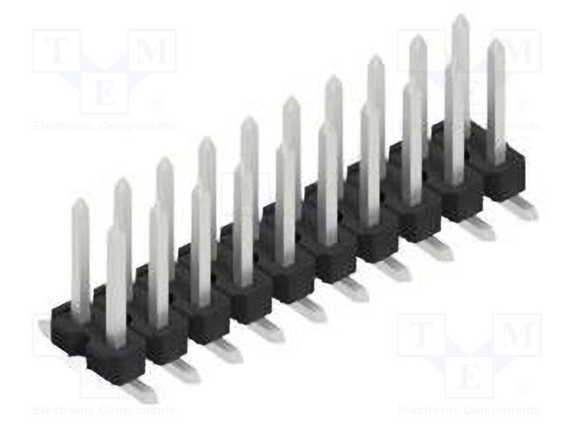 Connector: pin strips; pin header; male; PIN: 20; 2.54mm; SMT; 2x10