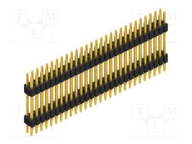 Connector: pin strips; pin header; male; PIN: 56; 1.27mm; THT; 2x28