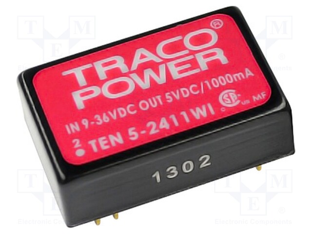 Converter: DC/DC; 5W; Uin: 18÷75V; Uout: 5VDC; Uout2: -5VDC; DIP24