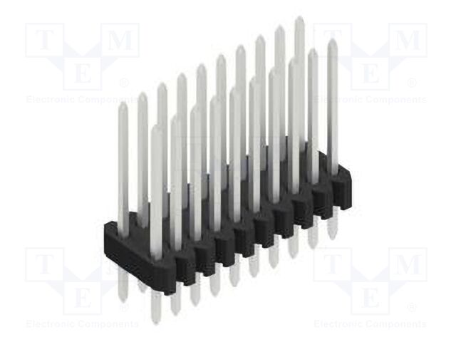 Connector: pin strips; pin header; male; PIN: 20; 1.27mm; THT; 2x10