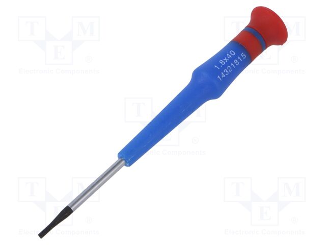 Screwdriver; slot; precision; 1,8x0,27mm