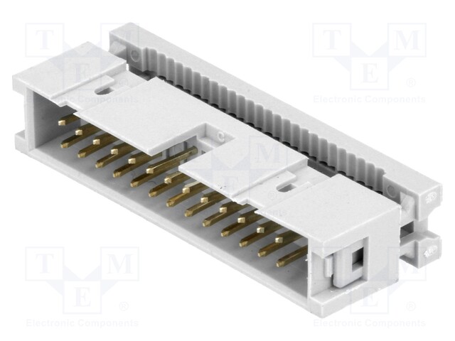 Plug; IDC; male; PIN: 26; IDC; for ribbon cable; 1.27mm; gold-plated