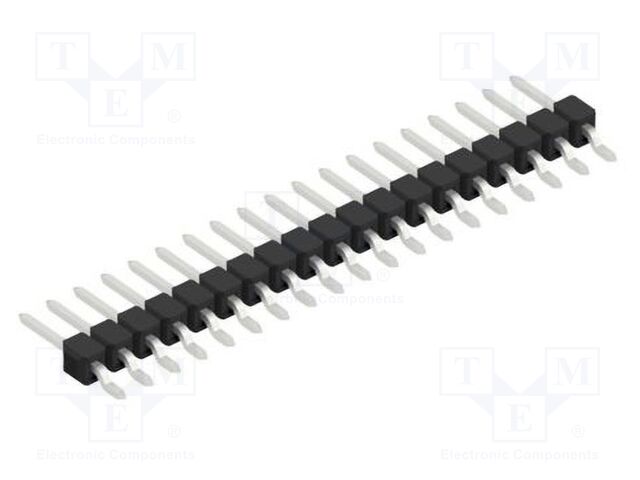 Connector: pin strips; pin header; male; PIN: 19; 2.54mm; SMT; 1x19