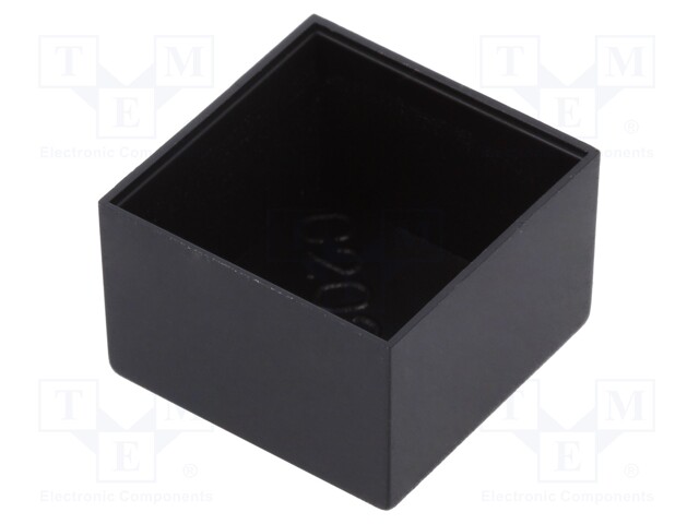 Enclosure: designed for potting; X: 20mm; Y: 20mm; Z: 13mm; ABS