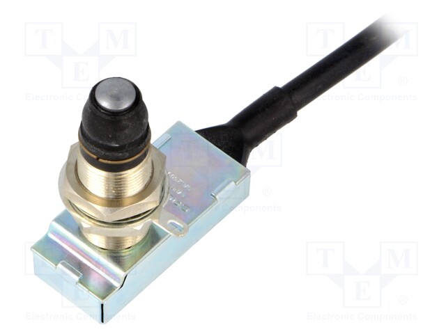 Limit switch; pin plunger with thread M16x1; SPDT; 5A; lead 2m