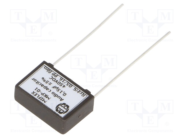 Capacitor: polypropylene; 0.15uF; 450VDC; 15mm; ±2%; 18x12.5x6.5mm