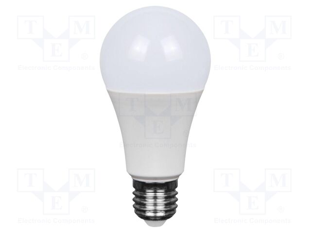 LED lamp; neutral white; E27; 220÷240VAC; 1055lm; P: 10.5W; 200°
