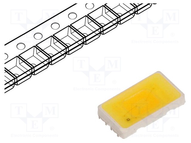 LED; SMD; 5630; white neutral; 57.5÷59.5lm; 4000(typ)K; 80; 120°