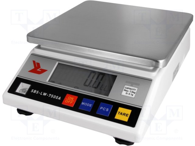 Scales; Scale load capacity max: 7.5kg; precision-counting