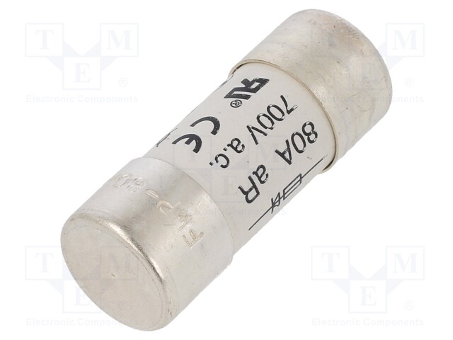 Fuse: fuse; quick blow; 80A; 690VAC; 22x58mm; FWP