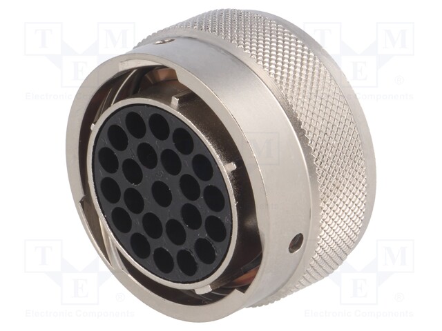 Connector: circular; UTO; plug; female; PIN: 23; w/o contacts
