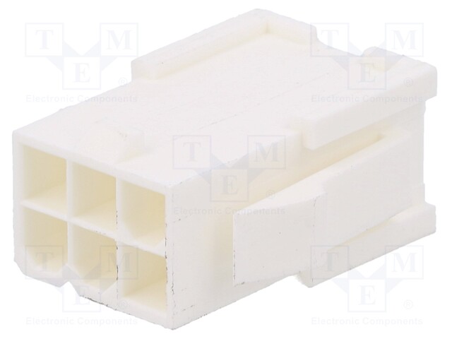 Connector: wire-wire/PCB; plug; male; -40÷105°C; PIN: 6; Layout: 1x6