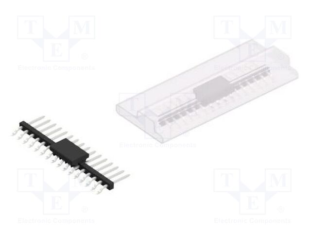 Connector: pin strips; pin header; male; PIN: 16; 2mm; SMT; 1x16