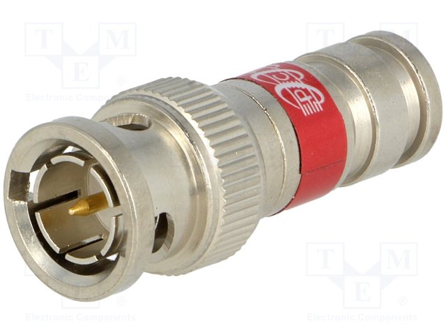 Plug; BNC; male; 75O; RG59; compression; Tool: CT2-AS-EX, PCT-AIO-CT