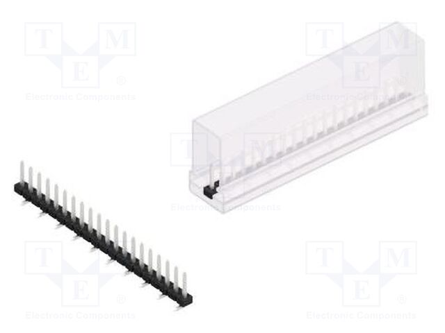Connector: pin strips; pin header; male; PIN: 20; 2mm; SMT; 1x20