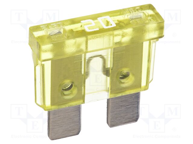 Fuse: fuse; 20A; 32VDC; automotive; 19.2mm; 19.2x5.2x19.2mm
