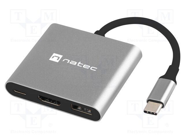 Hub USB; HDMI socket,USB A socket,USB C socket,USB C plug