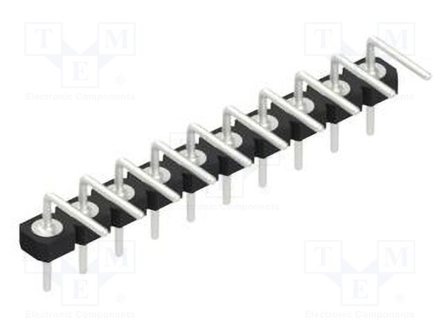 Connector: pin strips; pin header; male; PIN: 10; 2.54mm; THT; 1x10
