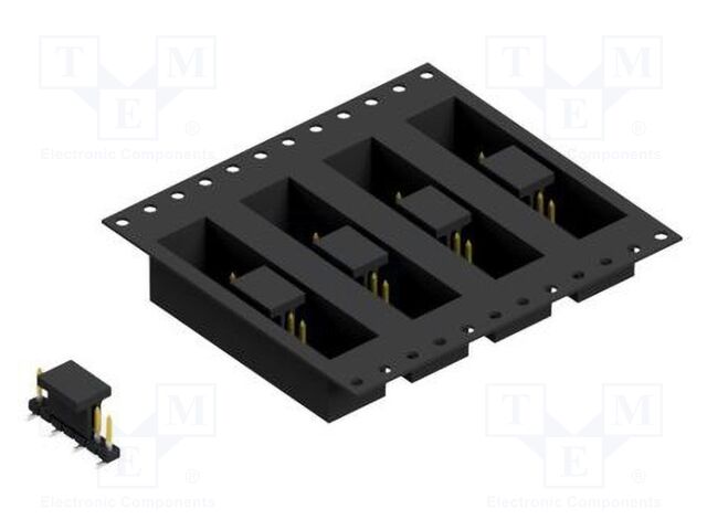 Connector: pin strips; pin header; male; PIN: 7; 2mm; SMT; 1x7; 100V