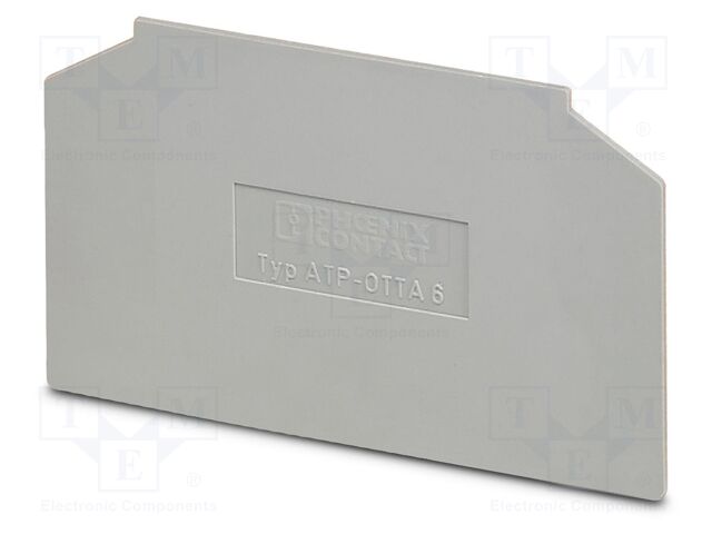 Separating plate; L: 40.8mm; W: 1.5mm; H: 69mm; Body: grey