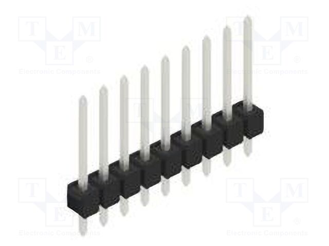 Connector: pin strips; pin header; male; PIN: 9; 2.54mm; THT; 1x9
