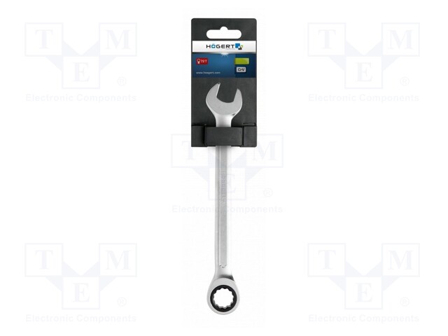 Wrench; combination spanner,with ratchet; 14mm