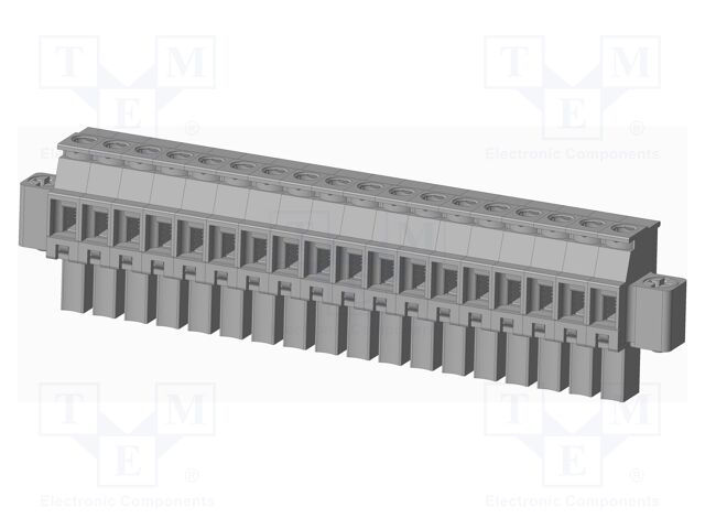 Connector: pluggable terminal block; plug; female; angled 90°