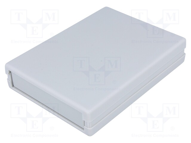 Enclosure: with panel; X: 94mm; Y: 129mm; Z: 25mm; polystyrene; grey