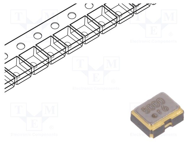 Generator: quartz; 50MHz; SMD; 1.8V; ±50ppm; -40÷85°C; 2x1.6x0.7mm
