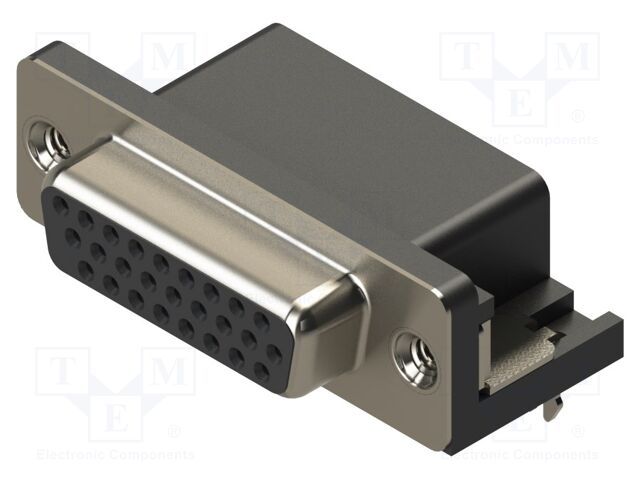 Connector: D-Sub HD; PIN: 26; socket; female; straight; THT; MHHDR