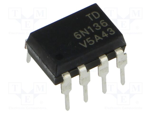 Optocoupler; THT; OUT: transistor; 5kV; DIP8; Colour: black