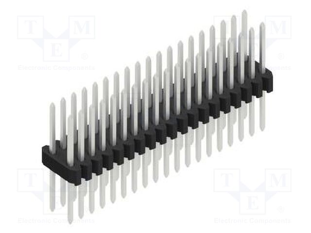 Connector: pin strips; pin header; male; PIN: 38; 1.27mm; THT; 2x19