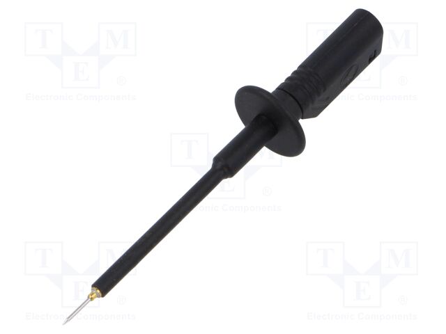 Measuring tip; 10A; 1kV; black; Tip diameter: 0.75mm