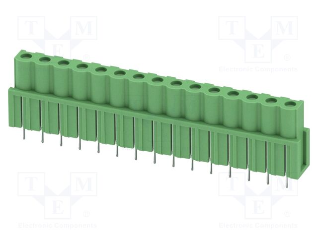 PCB headers, nominal cross section: 2.5 mm?, color: green, n