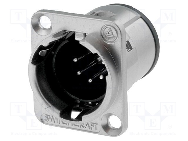 Socket; XLR; male; PIN: 5; soldering; 3.5mm