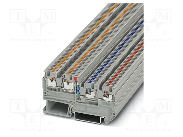 Splice terminal: rail; 13.5A; 250V; push-in; PA; 0.14÷1.5mm2