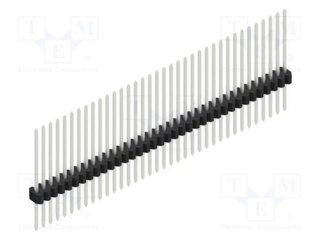 Connector: pin strips; pin header; male; PIN: 36; 1.27mm; THT; 1x36