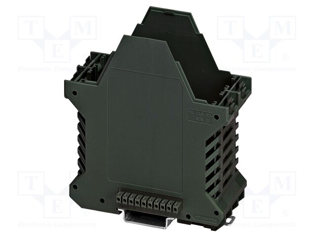 Enclosure base; with FE contact,with terminals; black; UL94V-0
