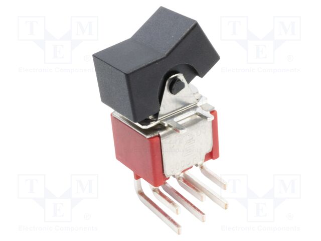 ROCKER; DPDT; Pos: 2; ON-ON; 2A/250VAC; 5A/28VDC; black; -30÷85°C