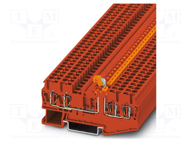 Splice terminal: rail; 20A; 400V; spring clamp; PA; 0.08÷4mm2