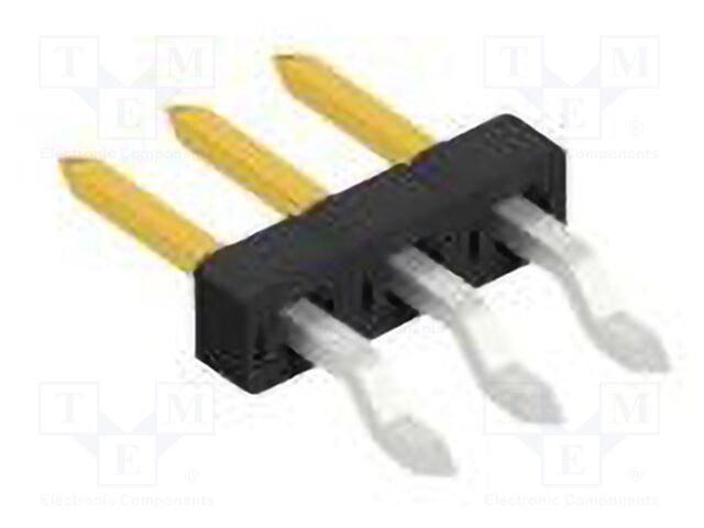 Connector: pin strips; pin header; male; PIN: 3; 2mm; SMT; 1x3; 100V