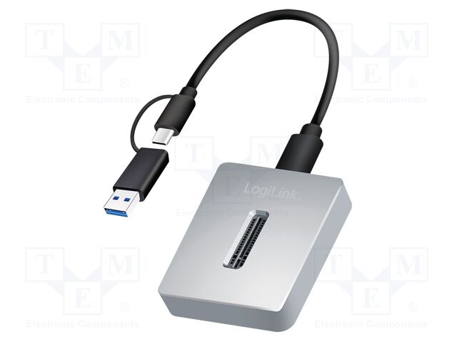 Docking station; USB 3.2 Gen 2; grey; Support: M.2 NVMe SSD