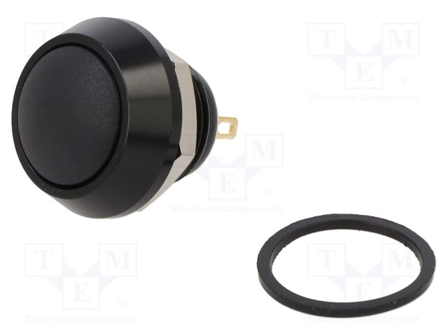 Switch: vandal resistant; Pos: 2; SPST-NO; 5A/24VDC; IP65; OFF-(ON)